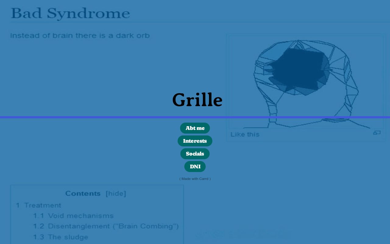 Carrd profile picture for @grille